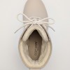 Дамски боти от естествена кожа с пух Bosido Lace Beige
