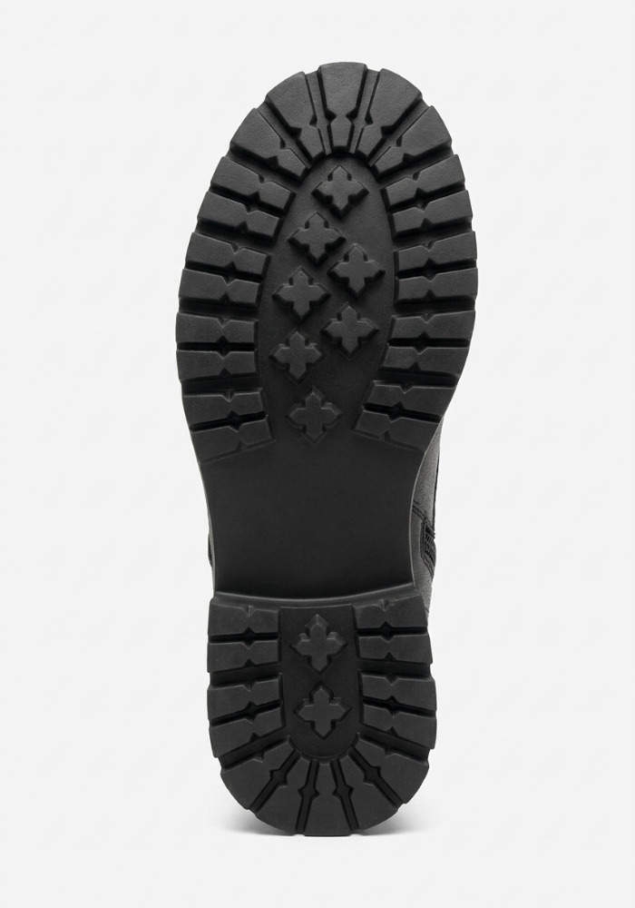 Дамски боти от естествена кожа със зимна вата Bosido Winter Black