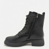 Дамски боти от естествена кожа с пух Bosido Lace Black