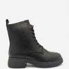 Дамски боти от естествена кожа с пух Bosido Lace Black