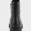 Дамски боти от естествена кожа със зимна вата Bosido Winter Black