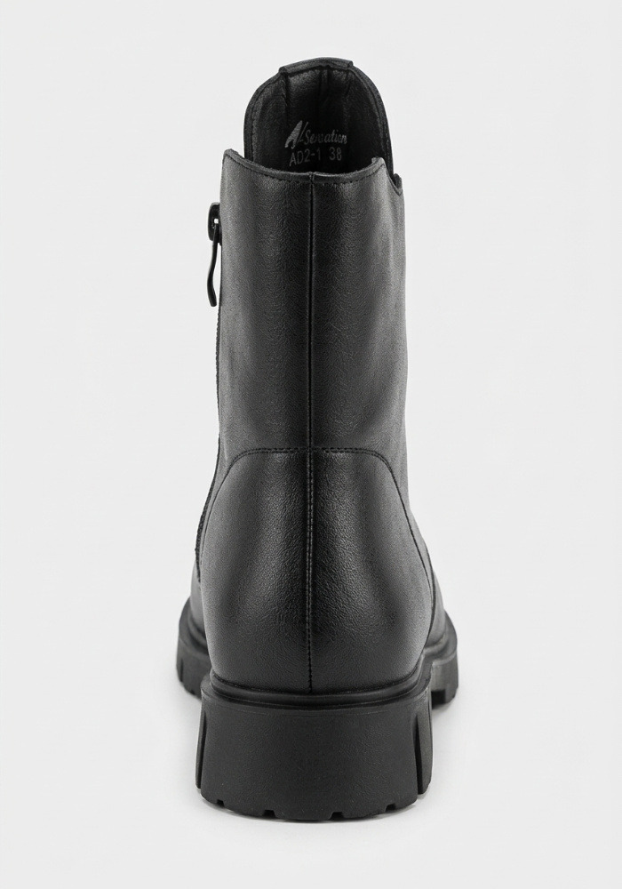 Дамски боти от естествена кожа със зимна вата Bosido Winter Black