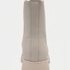 Дамски боти от естествена кожа с пух Bosido Lace Beige