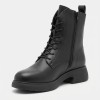 Дамски боти от естествена кожа с пух Bosido Lace Black