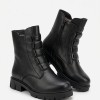 Дамски боти от естествена кожа със зимна вата Bosido Winter Black