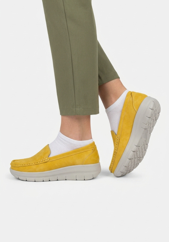 Дамски ортопедични обувки - тип WalkMax OrtoStep 6066 Yellow