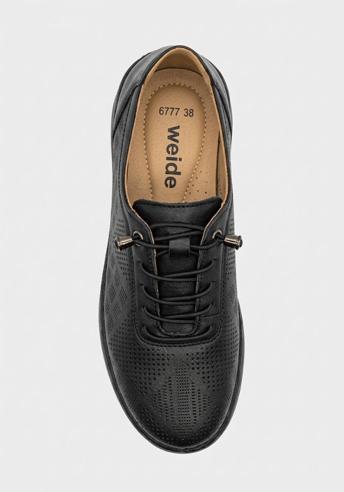 Дамски ортопедични обувки за широк крак Weide 6777 Black