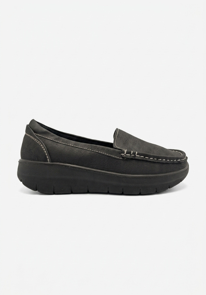 Дамски ортопедични обувки - тип WalkMax OrtoStep 6066 Black