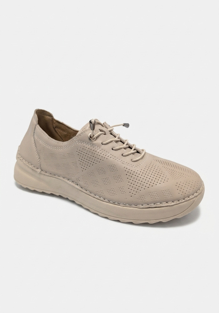 Дамски ортопедични обувки за широк крак Weide 6777 Beige