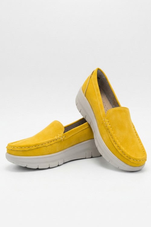 Дамски ортопедични обувки - тип WalkMax OrtoStep 6066 Yellow