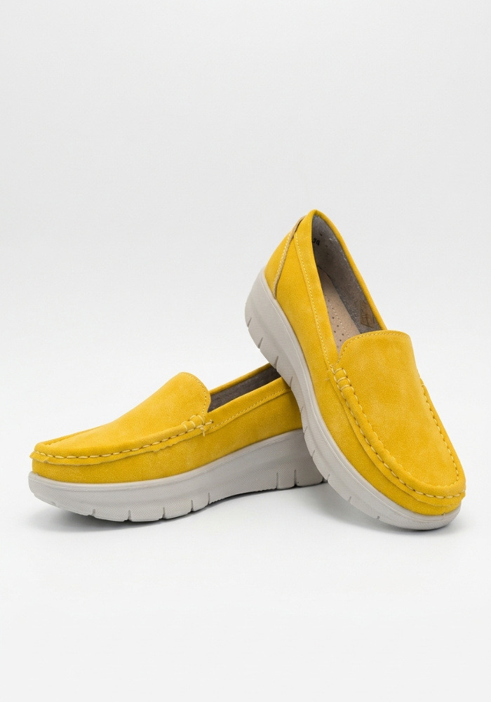 Дамски ортопедични обувки - тип WalkMax OrtoStep 6066 Yellow