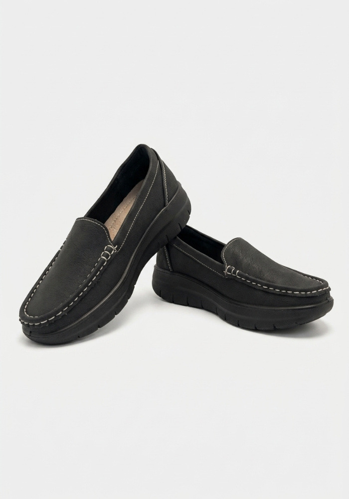 Дамски ортопедични обувки - тип WalkMax OrtoStep 6066 Black