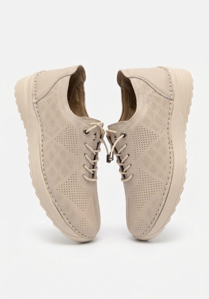 Дамски ортопедични обувки за широк крак Weide 6777 Beige