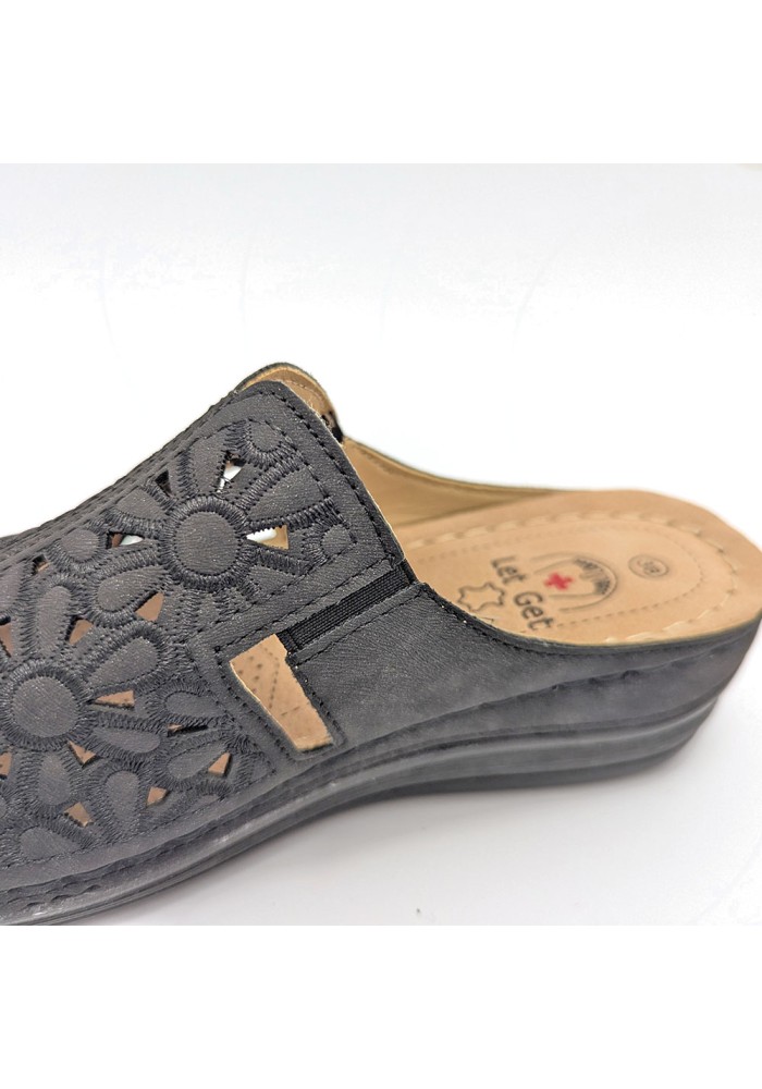 Дамски ортопедични чехли LetGet 9663-1 Black