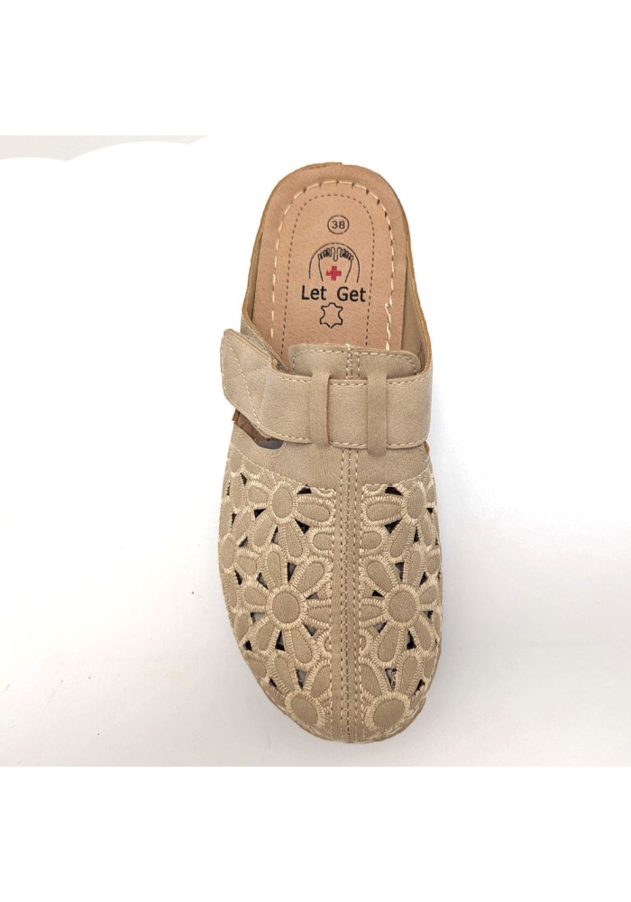 Дамски ортопедични чехли LetGet 9661-2 Beige