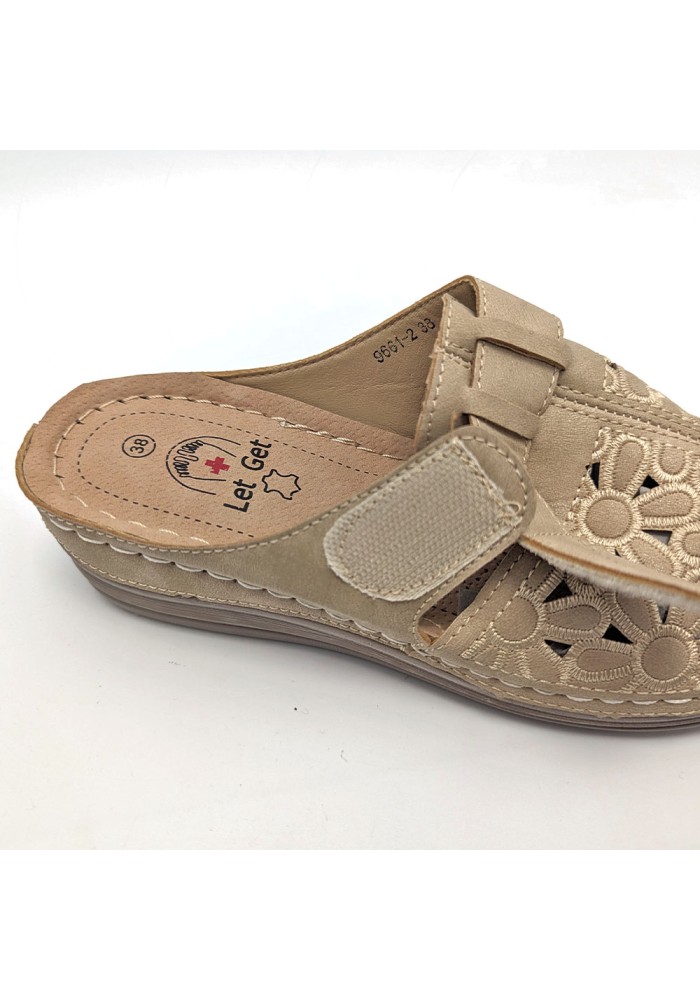 Дамски ортопедични чехли LetGet 9661-2 Beige