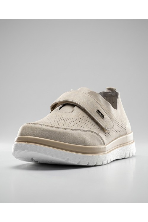 Дамски обувки от естествена кожа Weide 6752 Beige