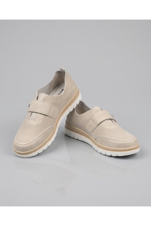 Дамски обувки от естествена кожа Weide 6752 Beige