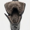 Дамски боти от естествена кожа със зимна вата Bosido Wool Black