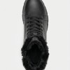 Дамски боти от естествена кожа с дебела вата Bosido Winter2 Black