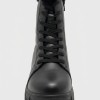 Дамски боти от естествена кожа с дебела вата Bosido Winter2 Black