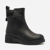 Дамски боти от естествена кожа със зимна вата Bosido Wool Black