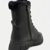 Дамски боти от естествена кожа с дебела вата Bosido Winter2 Black