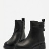 Дамски боти от естествена кожа със зимна вата Bosido Wool Black